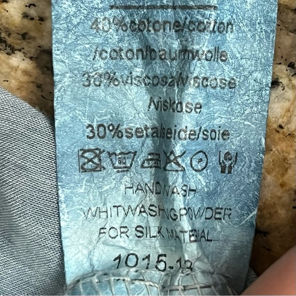 Nina Kendosa Paris Linen Blouse Sheer Beach Boho Quiet Luxury Cottegecore Ballet - Picture 6 of 9